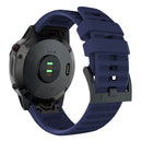 Watch Band 26mm Silicone Adjustable Length Wrist Straps for Garmin Fenix 6X