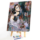 Painting By Numbers Kit DIY Beauty Deer Hand Painted Canvas Oil Wall Picture Art