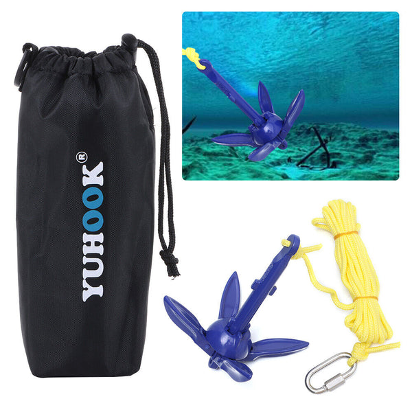 Watercraft Anchor Universal Aluminum Marine Kayak Anchor Canoe Boat Folding