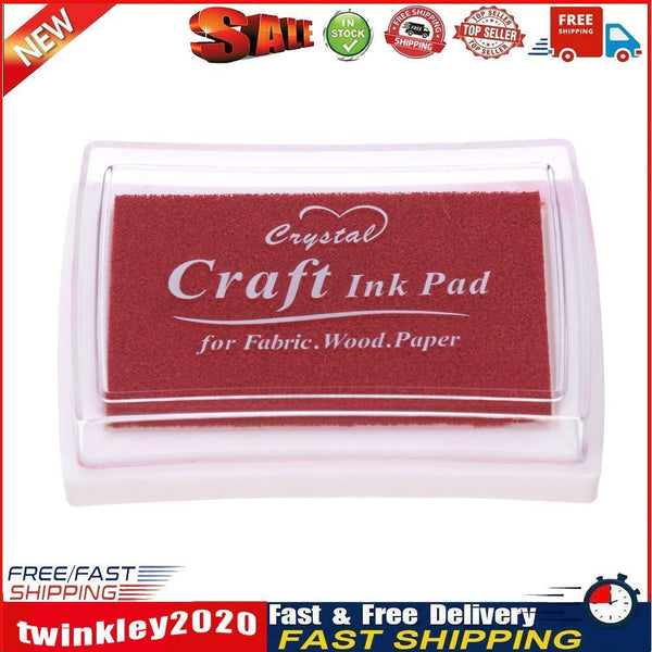 Inkpad DIY Home Stamp Ink Pad Scrapbooking Printing Stationery(Red) Newly