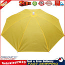 Fishing Umbrella Hat Foldable Outdoor Sun Shade Waterproof Cap (Yellow) Newly