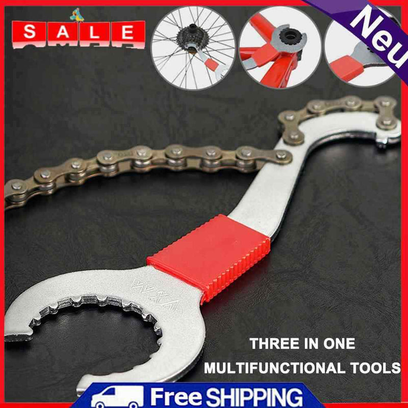 VXM 3-in-1 Bicycle Cassette Remover, Chain Repair Key, Tool Accessories