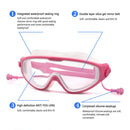 Children Goggles Waterproof Anti-fog Swimming Diving Glasses (Rose White) Newly