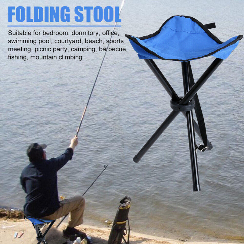 Portable Folding Camping Stool Outdoor Travel Beach Picnic Hiking Fishing Chair