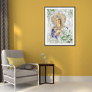 5D DIY Special Shaped Diamond Painting Flower Goddess Poster Picture Set