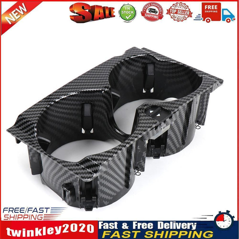 Car Center Console Water Cup Holder for Mercedes W212(Black carbon fibre) Newly