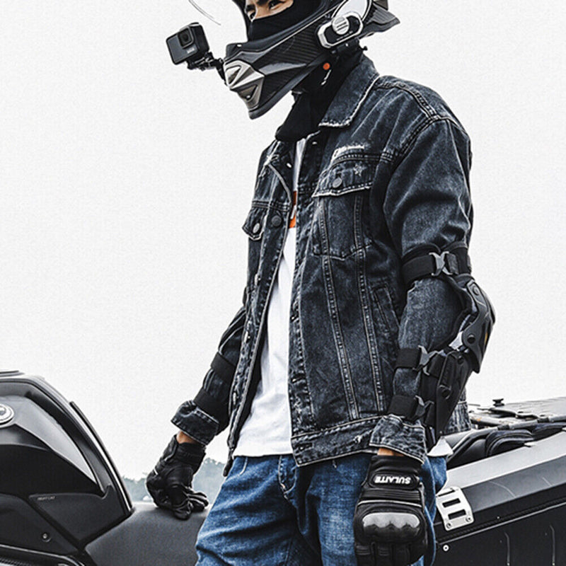 SULAITE Motorcycle Thicken Knee Pad Elbow Guard Riding Motorbike Protective Gear