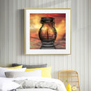 5D Diamond Painting Kit Scene in Jar Full Round Drill Rhinestone DIY Wall