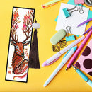 2pcs Creative DIY Diamond Painting Bookmark Leather Tassel Tags Art (SQ074)