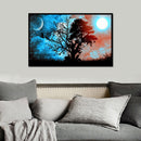 Moonlight Tree Full Drill Round Diamond Painting Needlework Cross Stitch