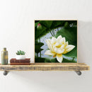 White Lotus Diamond Embroidery Painting Mosaic Picture Rhinestone Cross Stitch