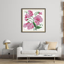 Partial Cross Stitch 14CT Cotton Thread DIY Counted Embroidery Kits Flower Gift