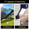 Outdoor Solar Road Lamp Waterproof 3-Mode Motion Sensor Wall Lights (72COB)