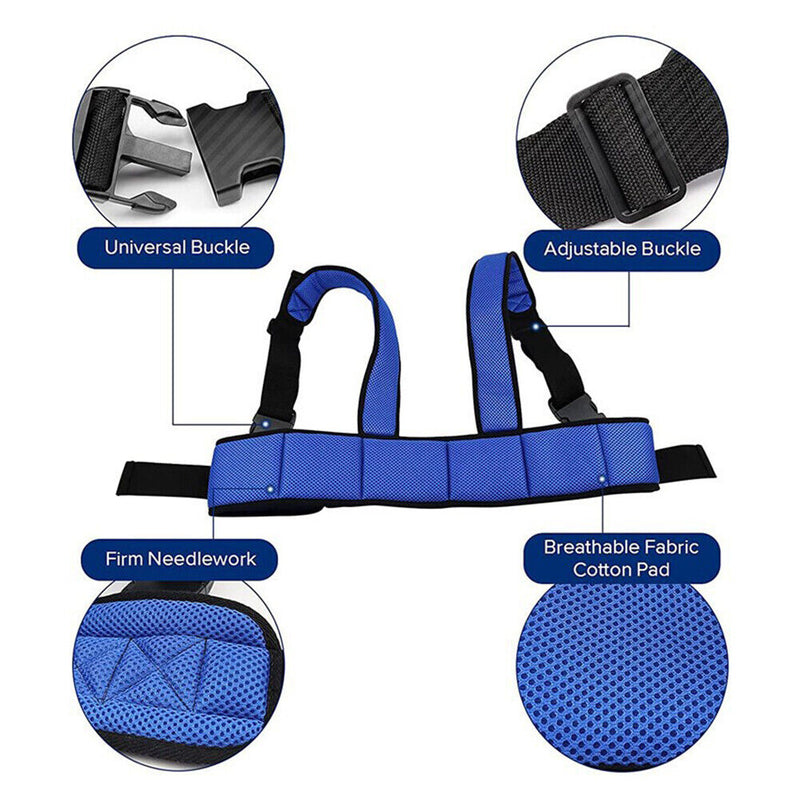 Wheelchair Safety Seat Belt Shoulder Fix for Elderly Patients Support Vest