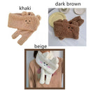 Gifts Neckerchief Thicken Cartoon Plush Scarf Winter Bear Style Warm Scarf