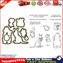Koala Giraffe Penguin Bear Paper Cut Dies Silicone Seal Stamp Mold (C) Newly