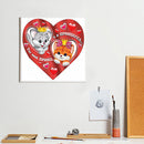5D DIY Diamond Painting Valentines Day Love Full Round Wall Art Decor Rhinestone