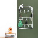Modern Wall Mounted 11 Hangers Hooks Key Holder Coat Hat Storage Rack (B) Newly