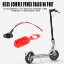 Electric Scooter Power Charger Cord Cable+Charging Port Plug Cover Set for M365