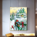 DIY Full Square Drill Snow Scenery 5D Diamond Painting Cross Stitch Mosaic Kits