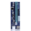6 Pin PCI Express Riser Card 1x to 16x Extender 60cm USB 3.0 Cable with Light