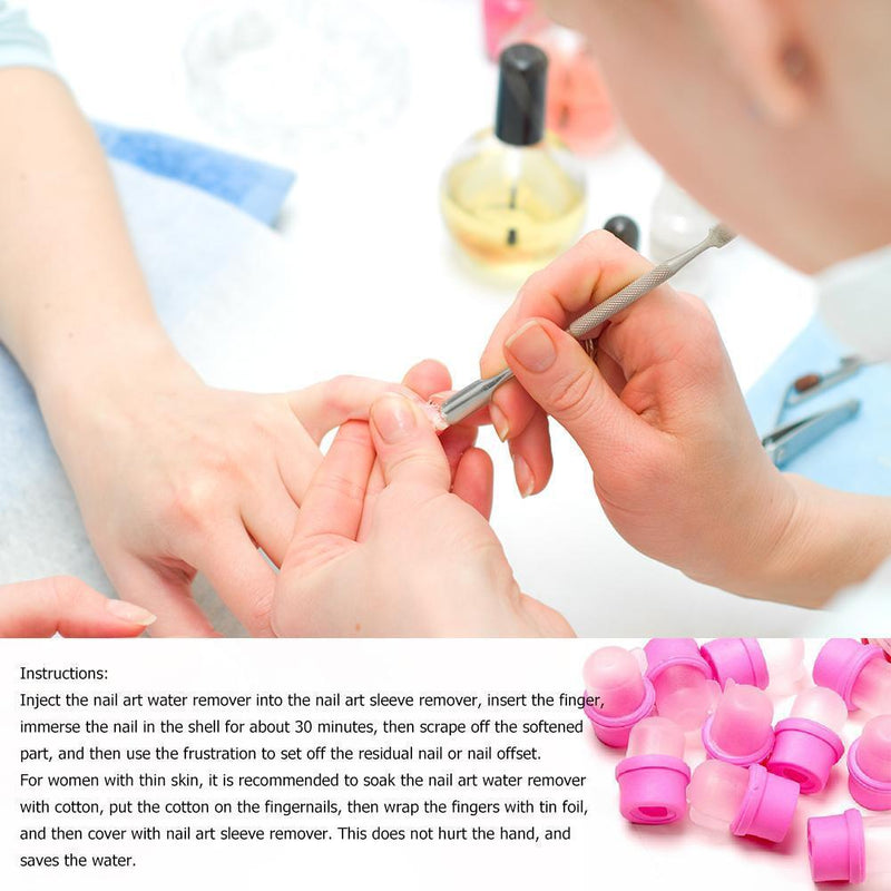 10pcs Wearable Nail Clip UV Gel Nail Polish Remover Nail Art Soak Off Cap