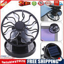 Sun Solar Powered Cooling Fan Clip-On Mini Solar Panel Cell Beach Outdoors