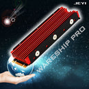 JEYI M.2 NVME NGFF 2280 SSD Heatsink Computer Cooling Thermal Pads (Red) Newly