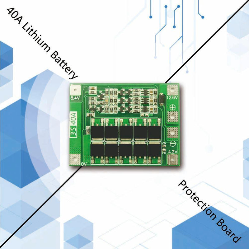 3S 40A Li-ion Lithium Battery Charger Cell Module PCB BMS Protection Board Newly