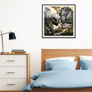 5D DIY Full Drill Diamond Painting Cross Stitch Embroidery (White Wolf)