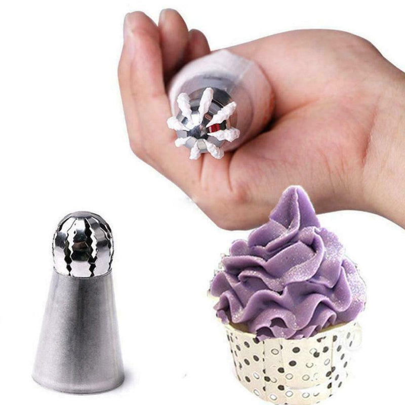 8pcs set Russian Nozzles Tulip Icing Piping Tips Cake Flowers Decoration Q6V9