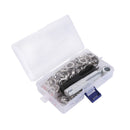 DIY Leather Craft Metal Eyelets 12mm Grommets Kit with Mounting Punch Rods Newly