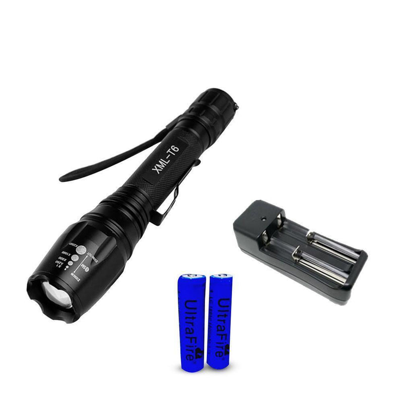 XINSITE 8802 1000LM 10W T6 LED Flashlight Zoomable Waterproof Torch (B)