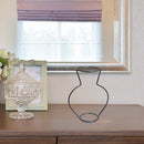 Nordic Retro Iron Line Flower Vase Metal Plant Holder Flowerpot Decor (D)