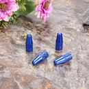 4pcs Presta Valve Stem Caps+ 4pcs Valve Cores+ Wrench Tool Kit (Blue) Newly