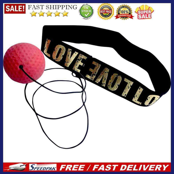 Headset Boxing Speed Trainer Ball Soild Red Rubber Magic Ball Training Tool