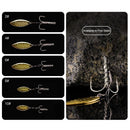 Back Thorn Jigging Bait Turn Ring Sequins Carbon Steel Fishing Hook with Sequin
