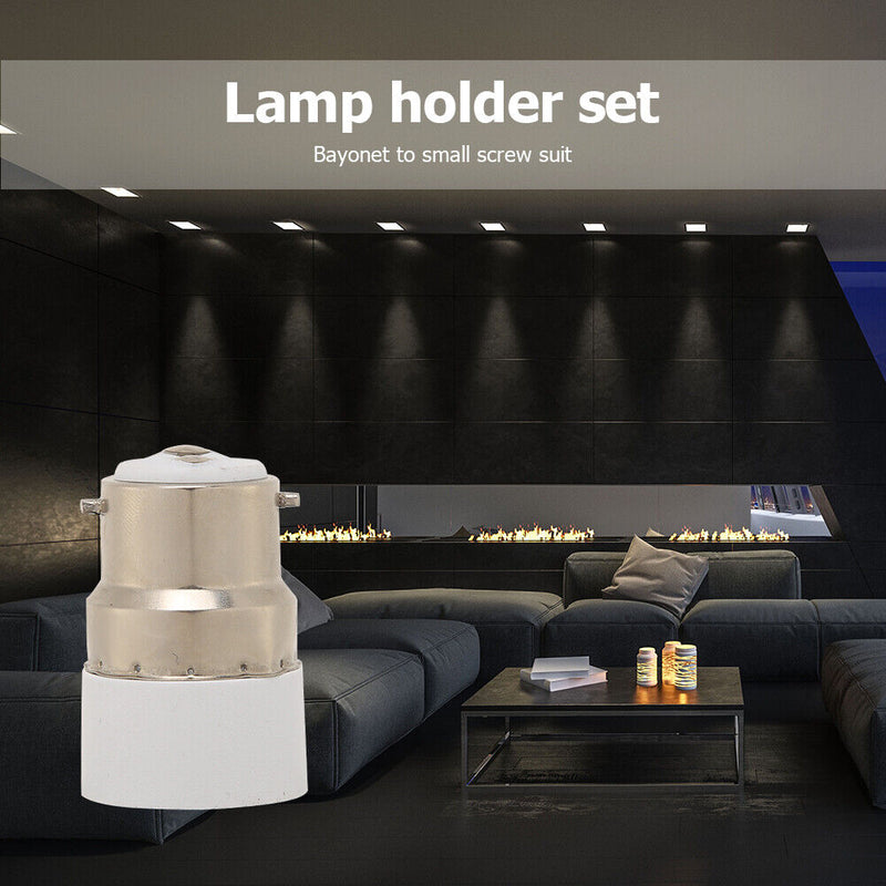 Adjustable Screw B22 to E14 Lamp Holder LED Light Adapter Converter (1pc)