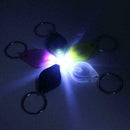 Small Compact Keyring LED LIGHT TORCH White Keychain Portable Flashlight D9D8