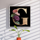 5D DIY Diamond Painting Kits Full Square Drill Flower Letter G Mosaic Picture