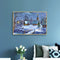 Snowy village 50x40cm Oil Paint By Numbers Picture DIY Painting HY2106002