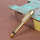 1pc 6.35mm 1/4 in Mono Male Pin to RCA Female Audio Adapter