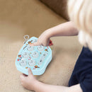 Whack-A-Mole Game - LED Mini Hamster Memory Game Toys Keychain (Blue)