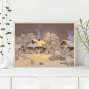5D DIY Full Round Drill Diamond Paint Cabin Snow Mosaic Rhinestone Drawing Ki