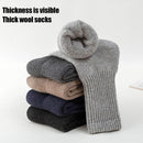 5 Paar Herren Wolle Kaschmir Dicke Sport Winter Warme Weiche Solide Neue Socken.