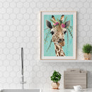 Cross Stitch Kits 11CT Stamped DIY Giraffe Full Embroider Needlework