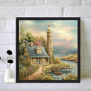5D Diamond Painting Kit Watchtower House Full Square Drill Rhinestone DIY Wall