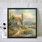 5D Diamond Painting Kit Watchtower House Full Square Drill Rhinestone DIY Wall