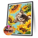 Diamond Painting Sunflower Cow Full Round Drill Picture of Rhinestone DIY Kit