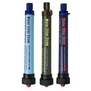 Camping Filter Straw Water Purifier Outdoor Drink Water Filter (Navy Blue)